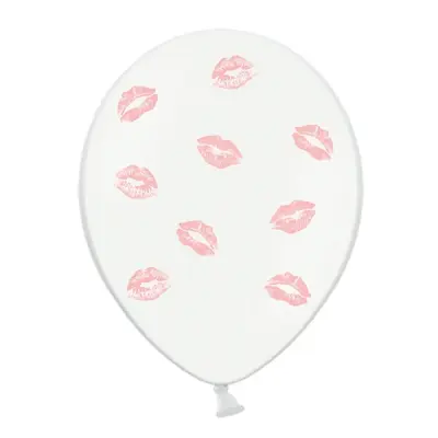 Ballonger med Rosa Pussar - 6-pack