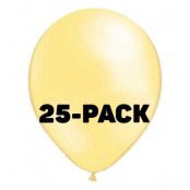 Ballonger Metallic Elfenben - 25-pack