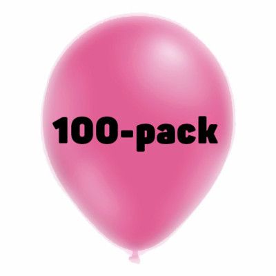 Ballonger Neonrosa - 100-pack