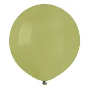 Ballonger Olivgrön Runda Stora - 50-pack