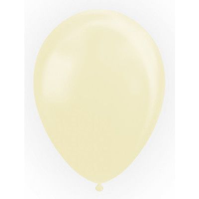 Ballonger pärlemor elfenben 10-pack