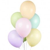 Ballonger pastell flerfärgad 10-pack