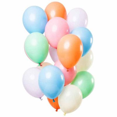 Ballonger Pastellfärg mix 33 cm 15-pack
