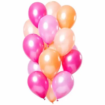 Ballonger Peachy Flamingo Metallic 33 cm 15-pack