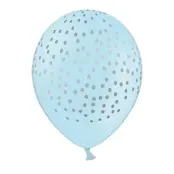 Ballonger Prickar Blå/Silver - 6-pack