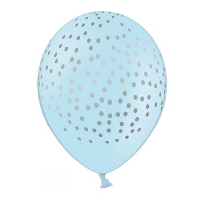 Ballonger Prickar Blå/Silver - 6-pack