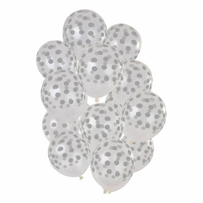 Ballonger Prickiga Silver - 15-pack