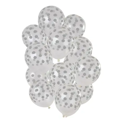 Ballonger Prickiga Silver - 15-pack