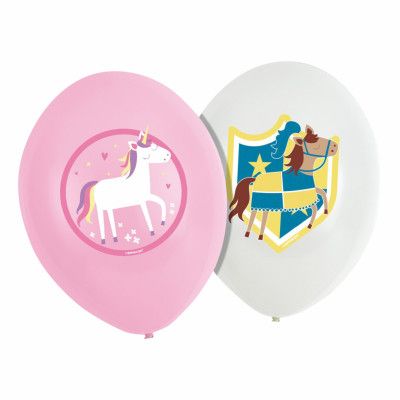 Ballonger Prinsessa&Riddare - 6-pack