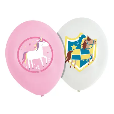Ballonger Prinsessa&Riddare - 6-pack