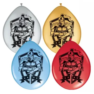 Ballonger riddare, fyra färger 8-pack
