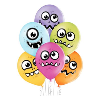 Ballonger Roliga Monster Premium - 6-pack