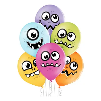 Ballonger Roliga Monster Premium - 6-pack