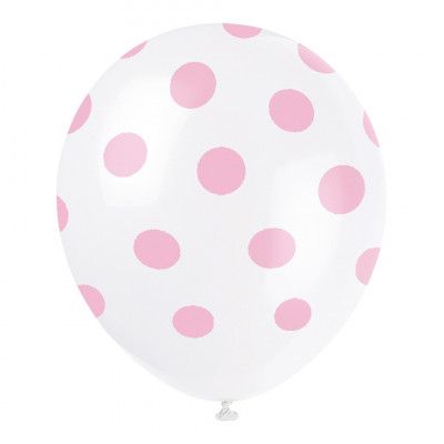 Ballonger Rosa Prickiga - 6-pack
