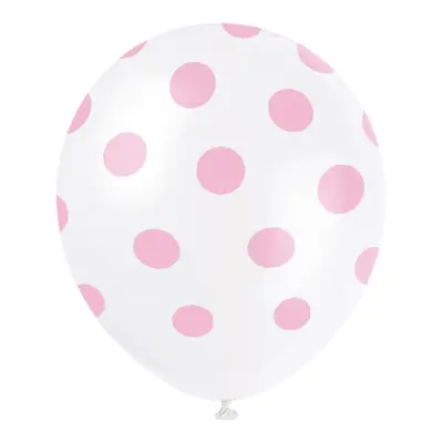 Ballonger Rosa Prickiga - 6-pack