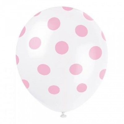 Ballonger Rosa Prickiga - 6-pack