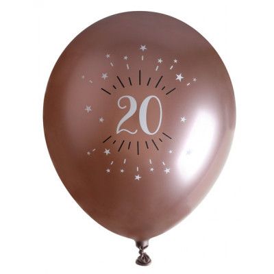 Ballonger Roséguld 20 år, 6-pack