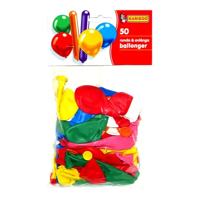 Ballonger Runda & Avlånga - 50-pack