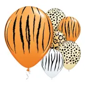 Ballonger Safaridjur Mönster - 25-pack