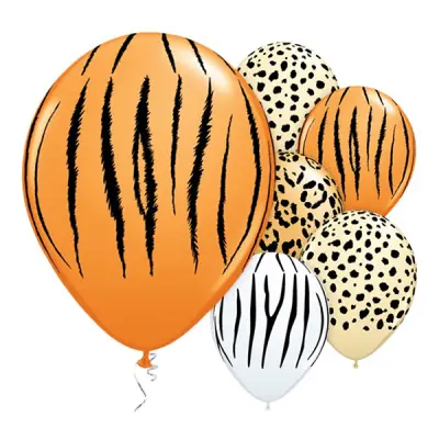 Ballonger Safaridjur Mönster - 25-pack