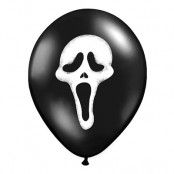 Ballonger Scream Svart Pastell - 6-pack