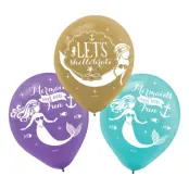 Ballonger Sjöjungfru - 6-pack