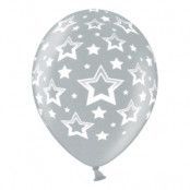 Ballonger Stjärnor Silver - 6-pack