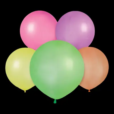 Ballonger Stora Neon Flerfärgade - 25-pack