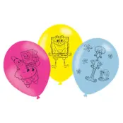 Ballonger Svampbob 6-pack