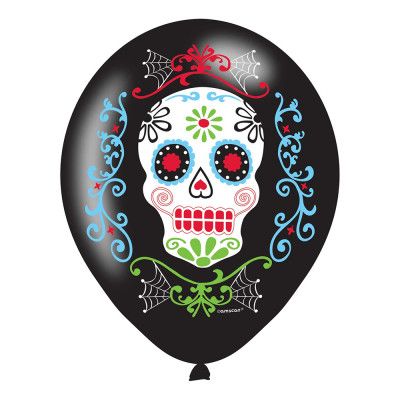 Ballonger Svarta Day of the Dead - 6-pack