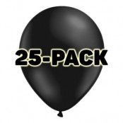 Ballonger Svarta Metallic - 25-pack