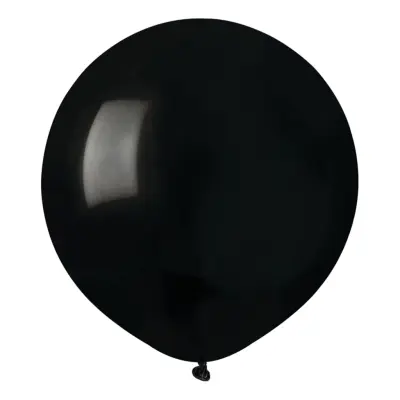Ballonger Svarta Runda Stora - 50-pack