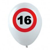 Ballonger Trafikskylt 16 - 12-pack