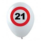 Ballonger Trafikskylt 21 - 12-pack