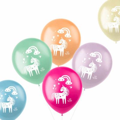 Ballonger Unicorns&Rainbows - 6-pack