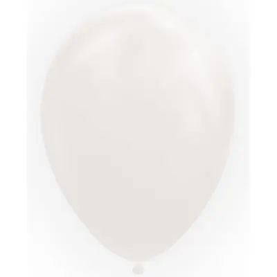 Ballonger Vit 30 cm 25-pack
