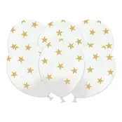 Ballonger Vita med Stjärnor