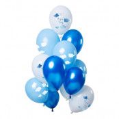 Ballonger Vit/Blå Its a Boy - 12-pack