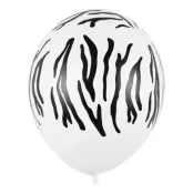 Ballonger Zebramönster - 50-pack