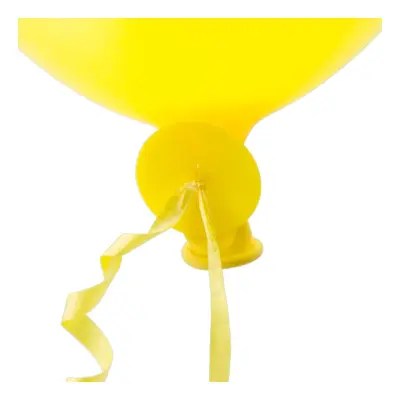 Ballongförslutare med Snöre Gul - 100-pack