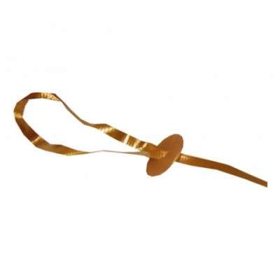 Ballongförslutare med Snöre Guld - 100-pack