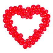 Ballongfigur Rött Hjärta Stort