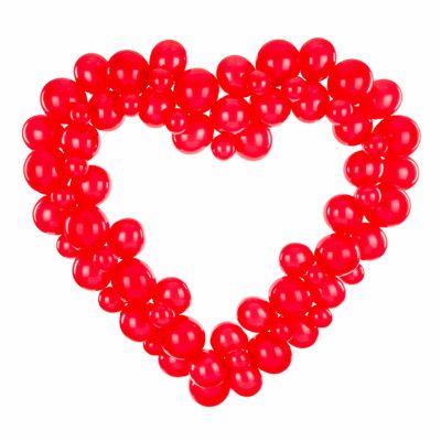 Ballongfigur Rött Hjärta Stort