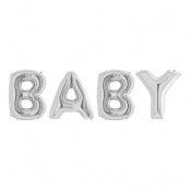 Ballonggirlang Baby Silver Metallic Stor