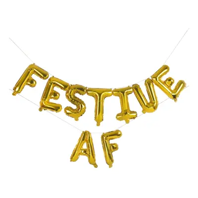 Ballonggirlang Festive Af Guld Metallic