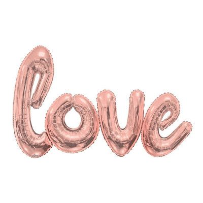 Ballonggirlang Love Roséguld