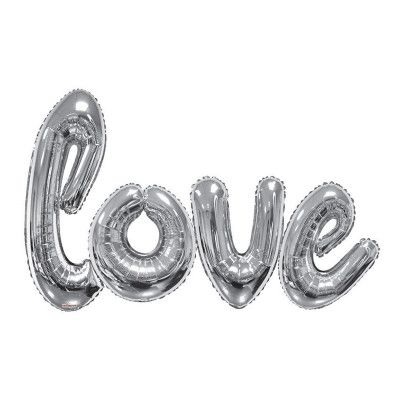 Ballonggirlang Love Silver