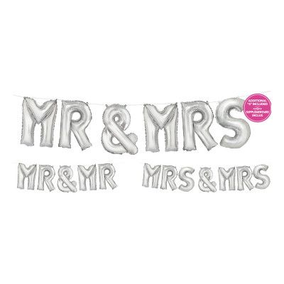 Ballonggirlang MR & MRS Silver