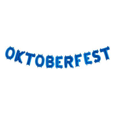 Ballonggirlang Oktoberfest Blå Metallic