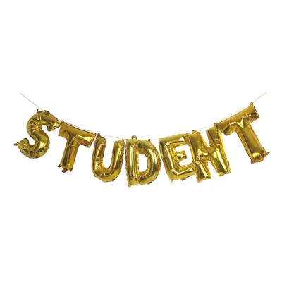 Ballonggirlang Student Guld Metallic